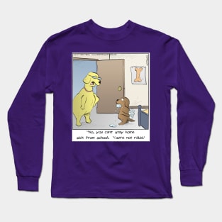 Young Dog Acting Rabid Long Sleeve T-Shirt